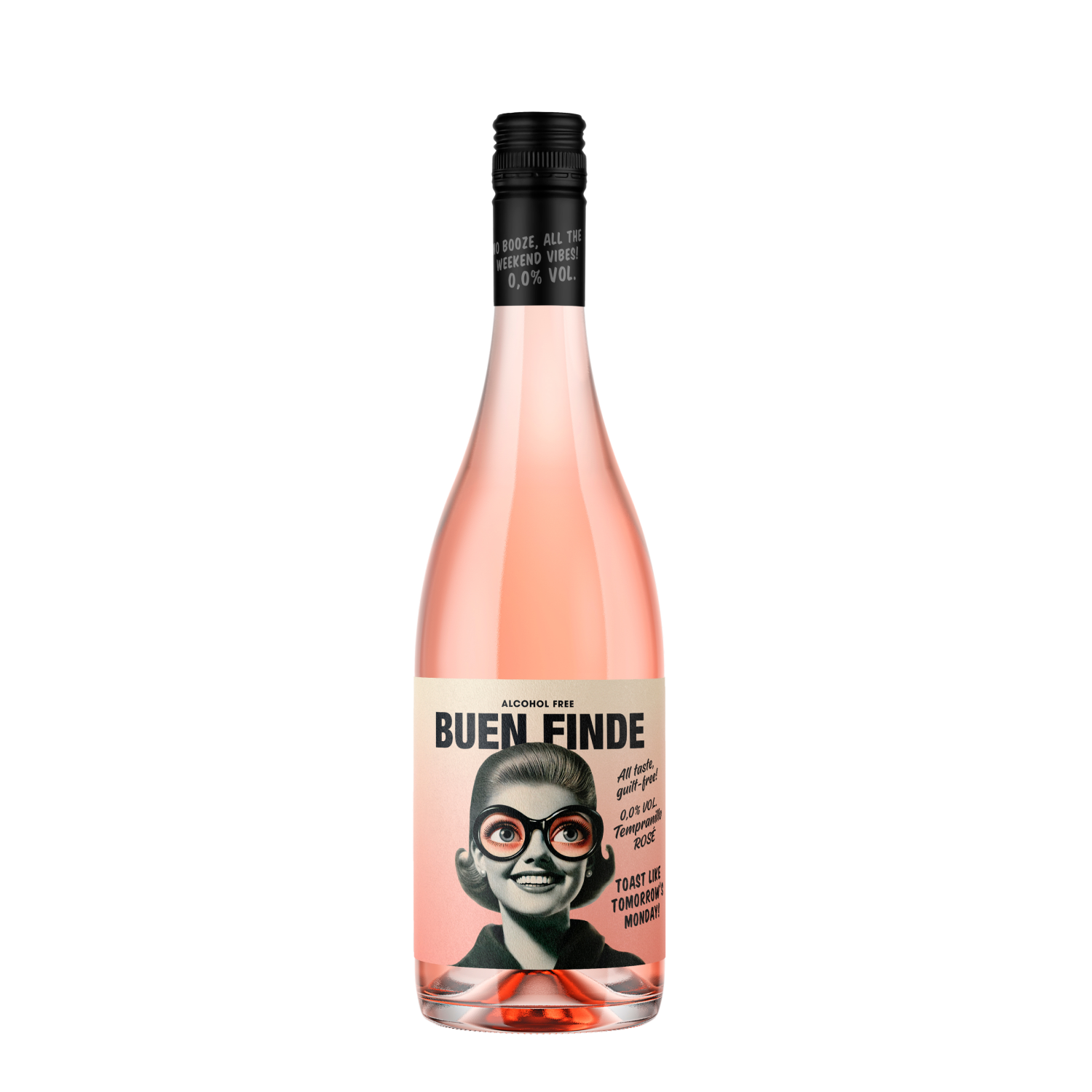 Buen Finde Vino Rosado Sin Alcohol 0,0% (Desalcoholizado)