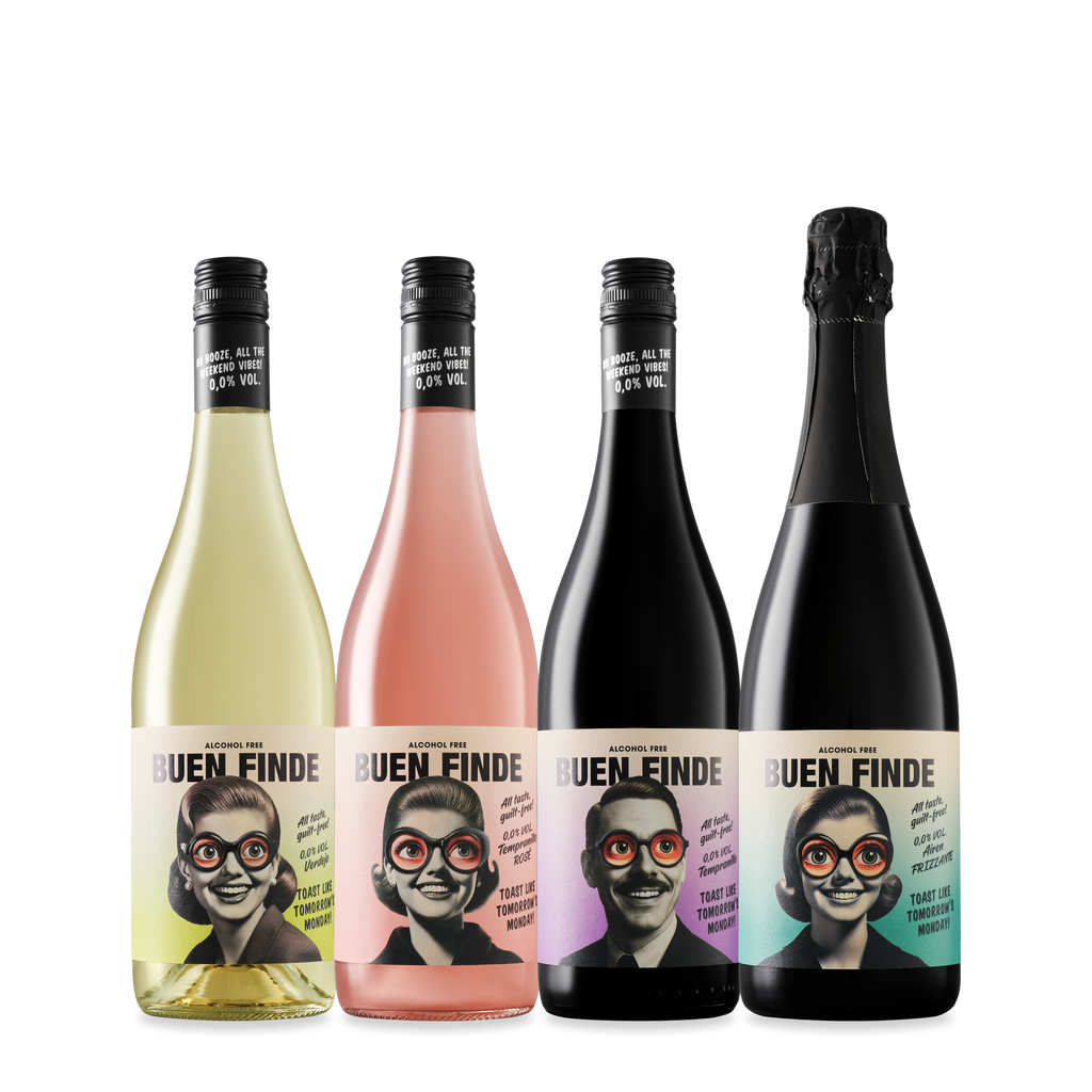 Set 4 Buen Finde: Verdejo, Rosado, Tempranillo y Frizzante 0,0 %
